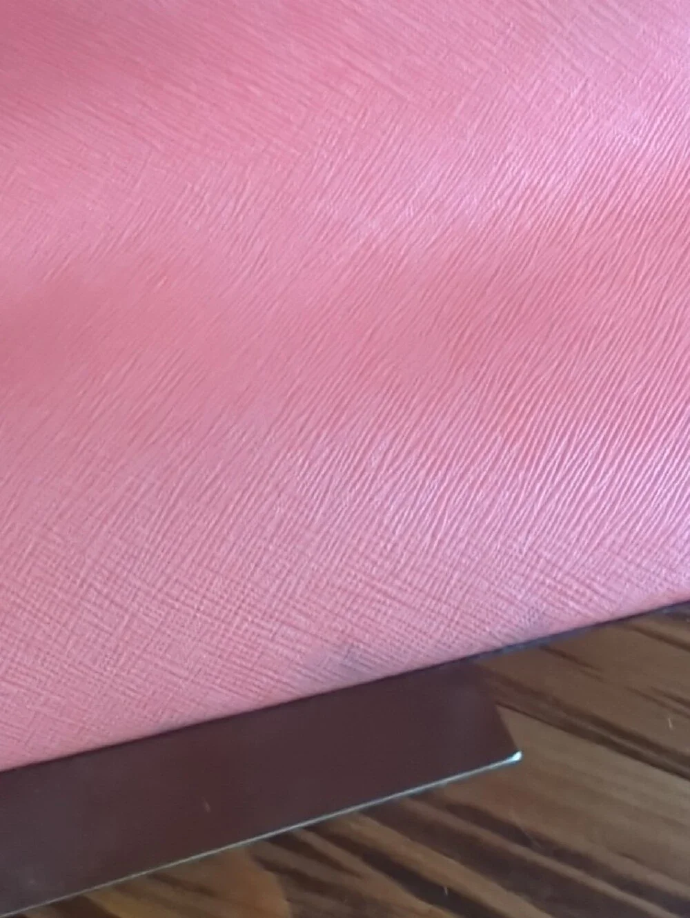 Calvin Klein Coral Pink Leather Tote